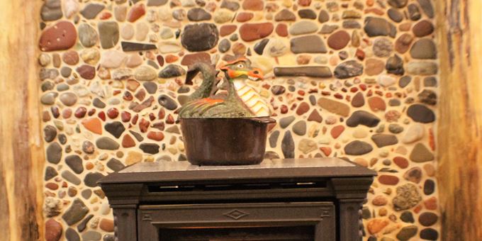 Hand picked Lake Superior stones for fireplace