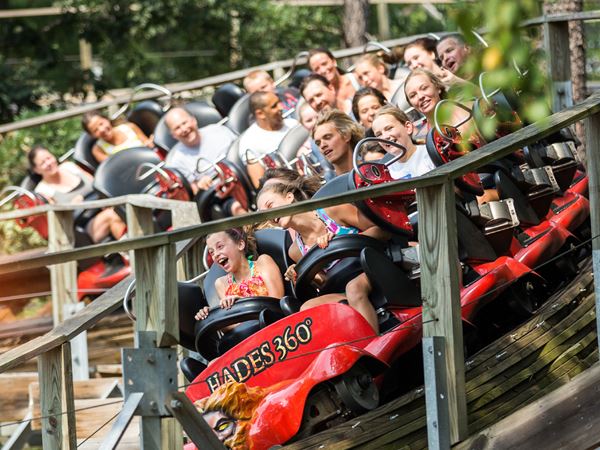 Amusement Parks-Mt Olympus rollercoaster