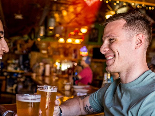 Pubs & Taverns-067 Couple Enjoys Beer